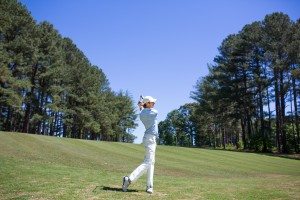 Approach shot at Brushy Mountain Golf Course